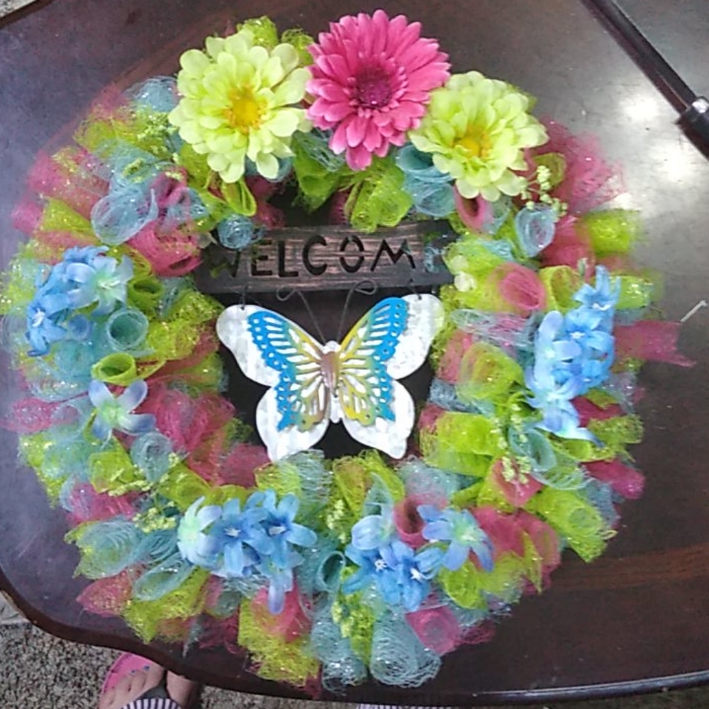 Handmade Mesh wreath